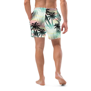 6.5" Quick Dry Board Shorts Swim Trunks - Island Escape Swim Trunks Berry Jane™