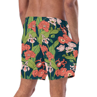 His Hers Matching Couples Swimsuit Set, Bikini + Swim Trunks - Seychelles Floral Couples Matching Swimsuit Set Berry Jane™
