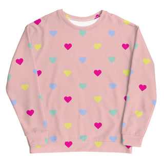 Retro 80s Heart Valentines Lounge Sweatshirt Sweatshirts Berry Jane™
