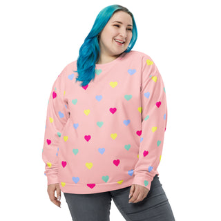 Retro 80s Heart Valentines Lounge Sweatshirt Sweatshirts Berry Jane™