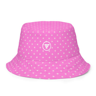 Women's or Kids Reversible Bucket Hat, Pink Beach Bliss Bucket Hats Berry Jane™