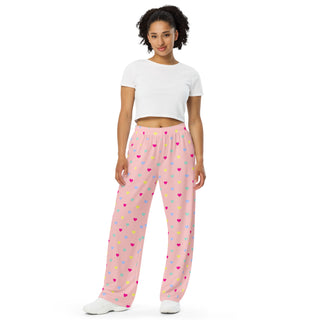 Women's Retro 80s Valentines Heart PJs, Pajama Lounge Pants Womens Pajama Pants Berry Jane™