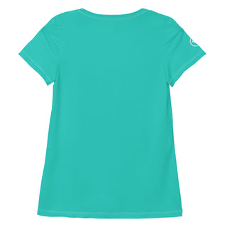 Women's Athletic Mesh Quick-Dry T-Shirt, Pool Blue Shirts & Tops Berry Jane™