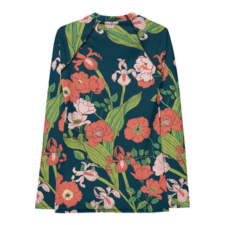 Women's Plus Size UPF 50 Rash Guard Swim Shirt | Seychelles Floral Rash Guards & Swim Shirts Berry Jane™