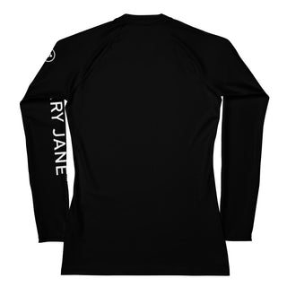 Berry Jane Women's Logo Long Sleeve UPF 50 Rashguard, Black Rash Guards & Swim Shirts Berry Jane™