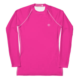 Women's Hot Pink Rash Guard, UPF 50+ SUP Paddle Sports, Sun Protection Rash Guards & Swim Shirts Berry Jane™