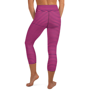 Striped UPF 50 Swim Capri Leggings, Sun Protection Modest Swim Pants Swim leggings Berry Jane™