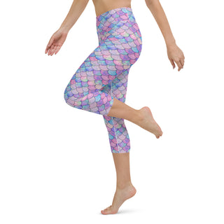 Women's UPF 50 Mermaid Swim Capri Leggings, Paddle Surf Swim leggings Berry Jane™
