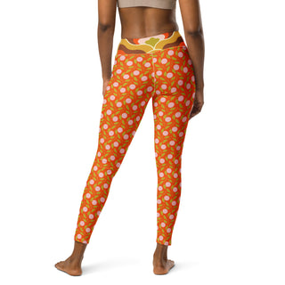 Women's UPF Sun Protective Swimwear Swim Leggings, Mod Bohemian Floral Swim leggings Berry Jane™