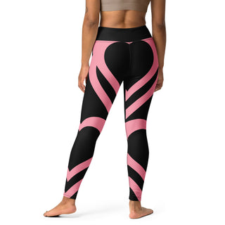 Women's Heart Shape Yoga Leggings, Workout Sport Fitness Gym Gym Leggings Berry Jane™