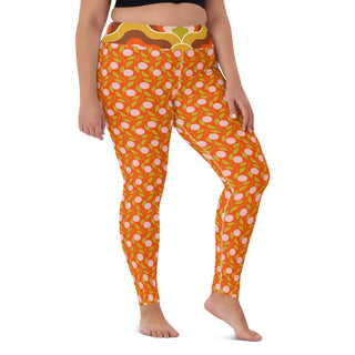 Women's UPF Sun Protective Swimwear Swim Leggings, Mod Bohemian Floral Swim leggings Berry Jane™