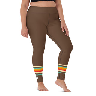 70s Summer Breeze Vintage Stripe Surf Leggings UPF 50 Swim leggings Berry Jane™