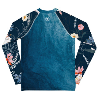 Berry Jane Junior Girls Rash Guard Floral Ocean, UPF 50+ Kids Rash Guards & Swim Shirts Berry Jane™