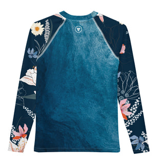 Berry Jane Junior Girls Rash Guard Floral Ocean, UPF 50+ Kids Rash Guards & Swim Shirts Berry Jane™