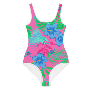 Girls Tween 1-Pc Swimsuit, UPF 40 Sun Protection, Berry Beach Bliss Kids Swimwear Berry Jane™