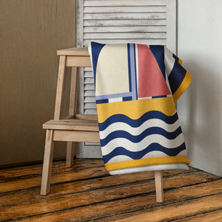 Saint Tropez Lightweight Beach Towel, Sailboat Beach Towels Berry Jane™