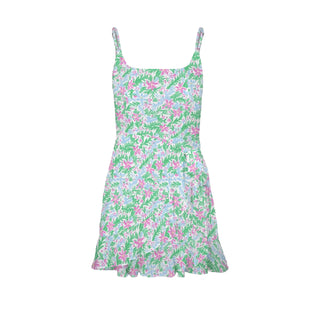 Floral Cami Ruffle Hem Wrap Dress – Lightweight Summer Mini Dress Dresses Berry Jane