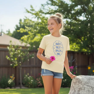 Kids Cute 'Dilly-Dallying' Short Sleeve T-Shirt Kids T-Shirts Berry Jane™