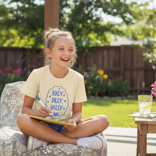 Kids Cute 'Dilly-Dallying' Short Sleeve T-Shirt