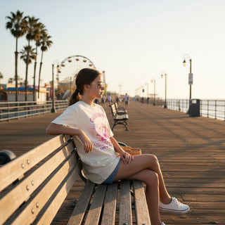 Kids California Golden State Pink Bear Graphic Tee Kids T-Shirts Berry Jane™