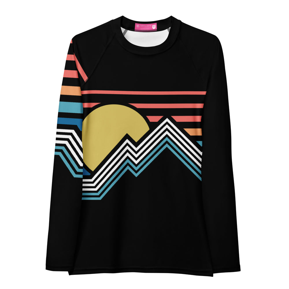 Women's UPF 50 Long Sleeve Rash Guard - Colorado Mountains – Berry Jane™