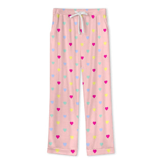 His and Hers Valentines Day PJs Pastel Hearts Print Pajamas Pajama Sets Berry Jane