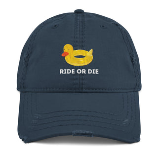Rubber ducky duckie floatie ride or die baseball cap