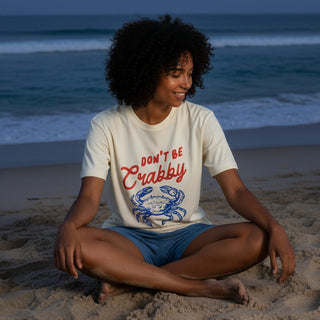 Don’t Be Crabby Graphic T-Shirt – Vintage Oversized Fit T-Shirts Berry Jane™