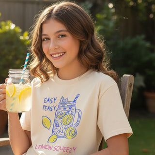 Kids "Easy Peasy Lemon Squeezy" T-Shirt – 100% Cotton Kids T-Shirts Berry Jane™