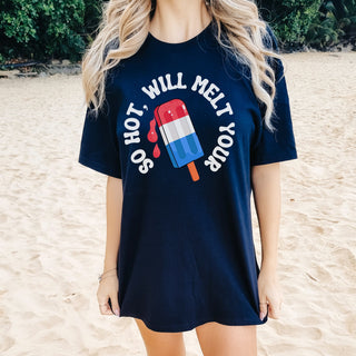 July 4th cute t-shirt, fourth of july, hot popsicle t-shirt