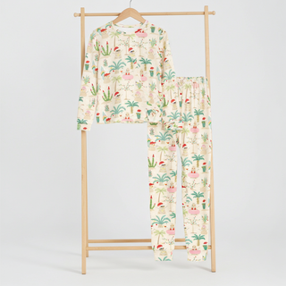 Kids Girls Youth Family Matching Pajamas for tropical Christmas vacation, Beach Holidays