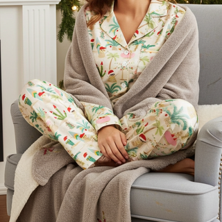 Kids pre-teen festive Christmas beach pajamas 