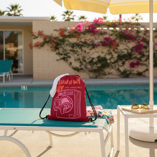 Travel Laundry Bag, Drawstring Laundry Bag - Hot Loads Drawstring bag Berry Jane™