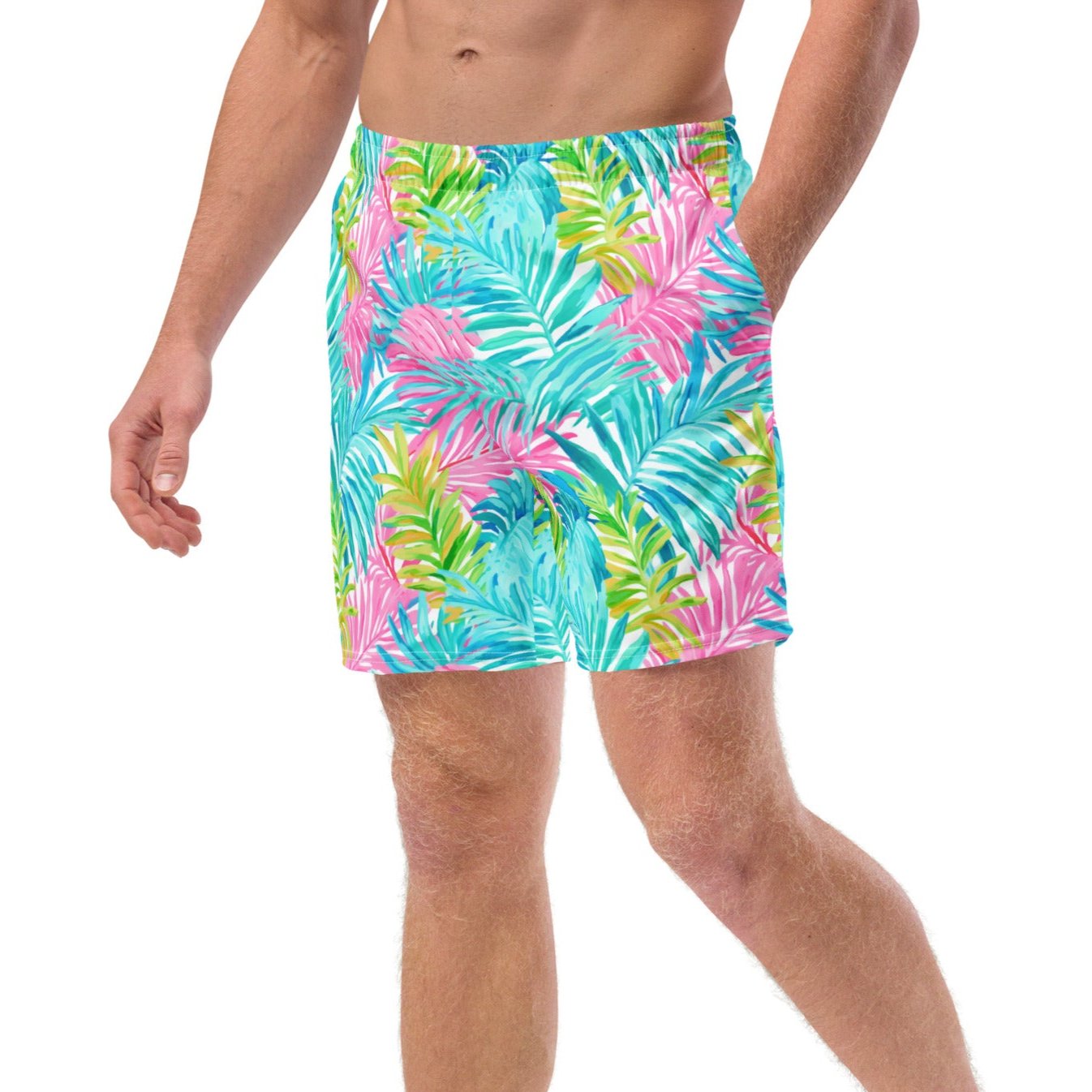 Men's Inseam UPF Swim Trunks, Los Cabos Floral – Berry Jane™