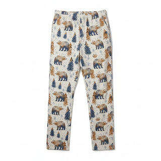 Men's Cozy Cabin Bears Fall Winter Pajama Pants, Couples Matching PJs Pajama Pants Berry Jane™