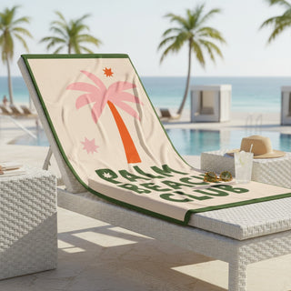 Palm Beach Club Lightweight Beach Towel, Vintage Resort Chic Beach Towels Berry Jane™