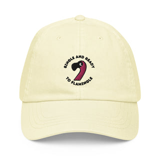 Single, Mingle Flamingo Pastel Baseball Hat