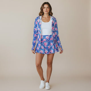Women's Fireworks Pleated Ruffle Pickleball Tennis Skort Skorts Berry Jane™