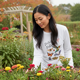 Protect Pollinators Long Sleeve Graphic T-Shirt, Gardener Nature Lover Long Sleeve T-Shirts Berry Jane™