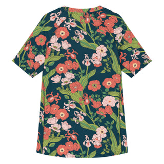 back - short sleeve rash guard, Seychelles Floral