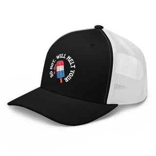 July 4th Red, White and Blue Popsicle Embroidered Trucker Cap Hats Berry Jane™