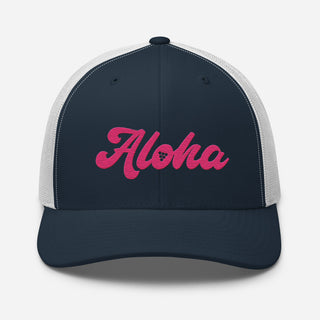Aloha Berry Jane Logo Embroidered Trucker Hat Berry Jane™