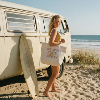 Sunshine State Society Oversized Tote, Weekender Beach Bag Totes Berry Jane™