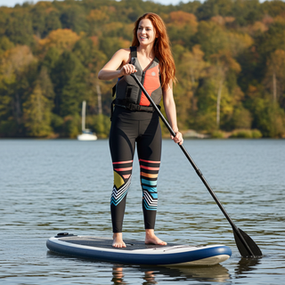 Women's UPF 50 Paddleboard SUP Swim Leggings - Colorado Mountains swim leggings Berry Jane™