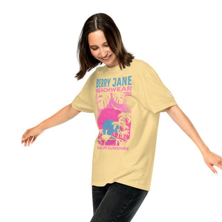 Surf SUP Sunshine Graphic Beach Tee, Garment-Dyed Beach T-Shirt