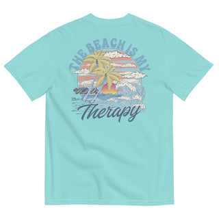 The Beach is My Therapy - Rear Graphic Garment-dyed Heavyweight T-shirt T-Shirts Berry Jane™