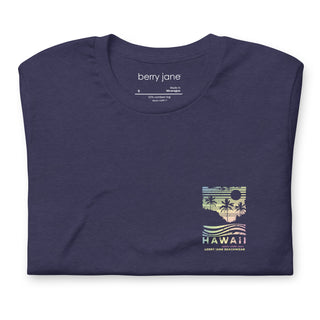 80s inspired Hawaii Oahu North Shore Pastel Graphic T-Shirt T-Shirts Berry Jane™