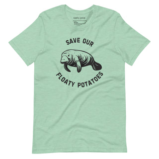 Save the Manatee T-Shirt, Cute Floaty Potato Manatee Conservation Tee Shirt Shirts & Tops Berry Jane™