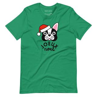 Joyeux Noel French Bulldog Christmas Holiday T-Shirt T-Shirts Berry Jane™