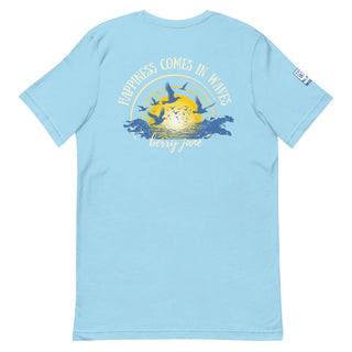 Happiness Comes in Waves Rear Graphic T-Shirt T-Shirts Berry Jane™